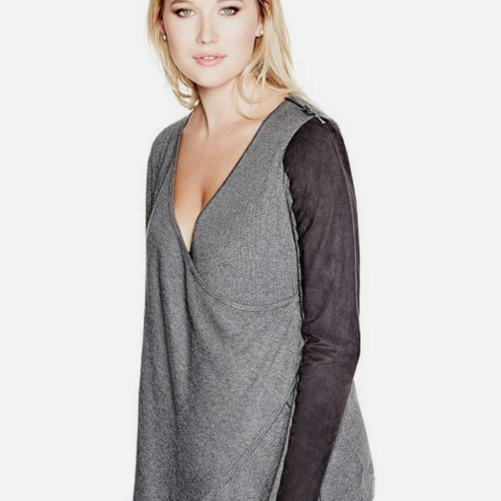 NWT GUESS ANISA SUEDE INSET COVERUP 🔥🔥🔥